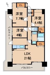 サンライズマンション岩出１０の物件間取画像